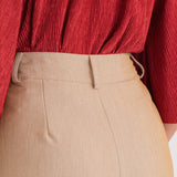 Shorts Feminino Alfaiataria Poliéster Lorena