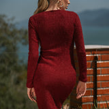 Vestido Feminino Nina em Tricot Felpado com Shape Ajustado